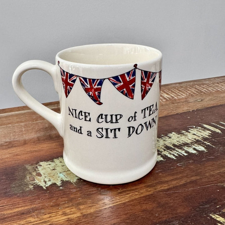 Nice Cup of Tea Bunting Mug - Ruby&