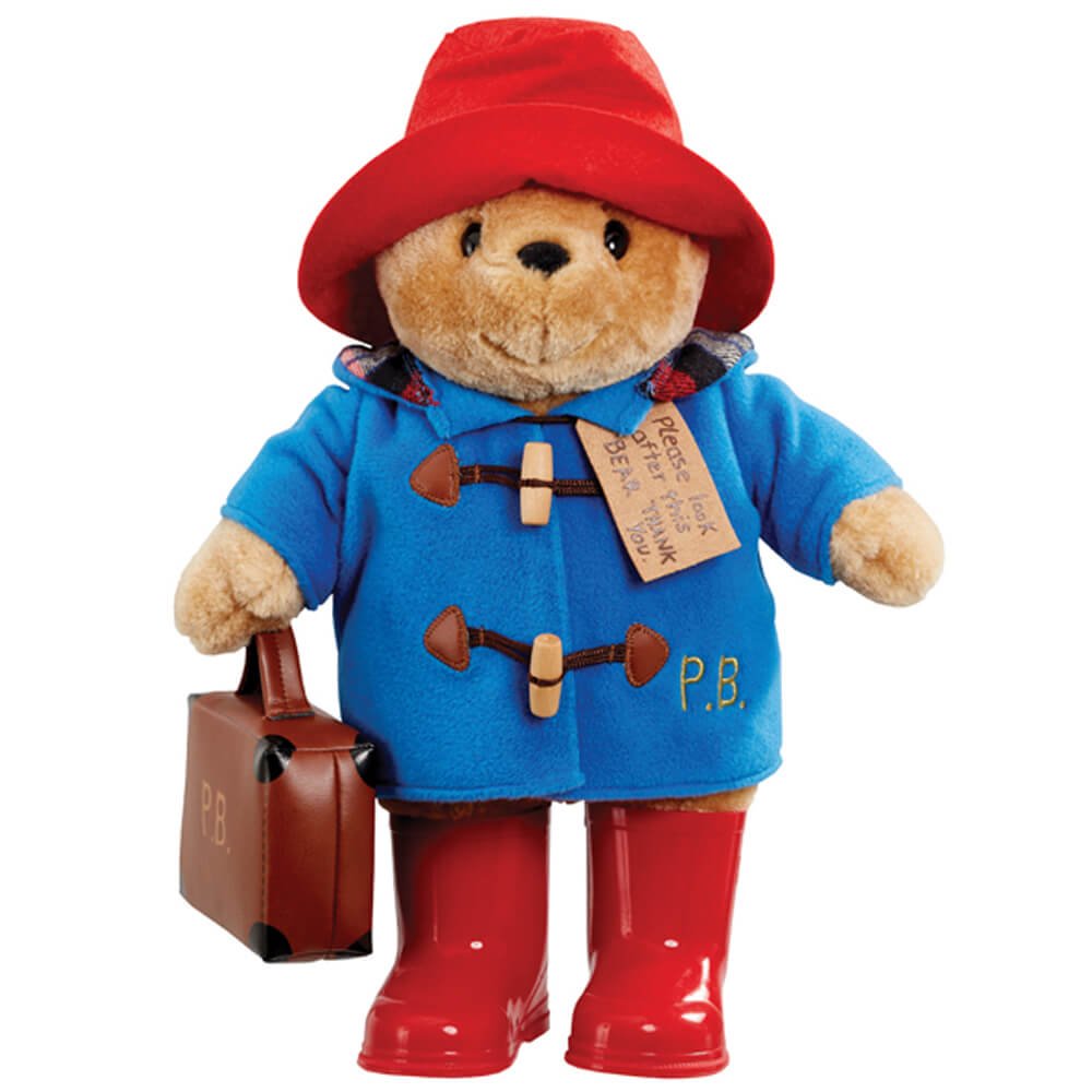 Paddington Bear With Boots, Embroidered Coat and Suitcase - Ruby's Home Store