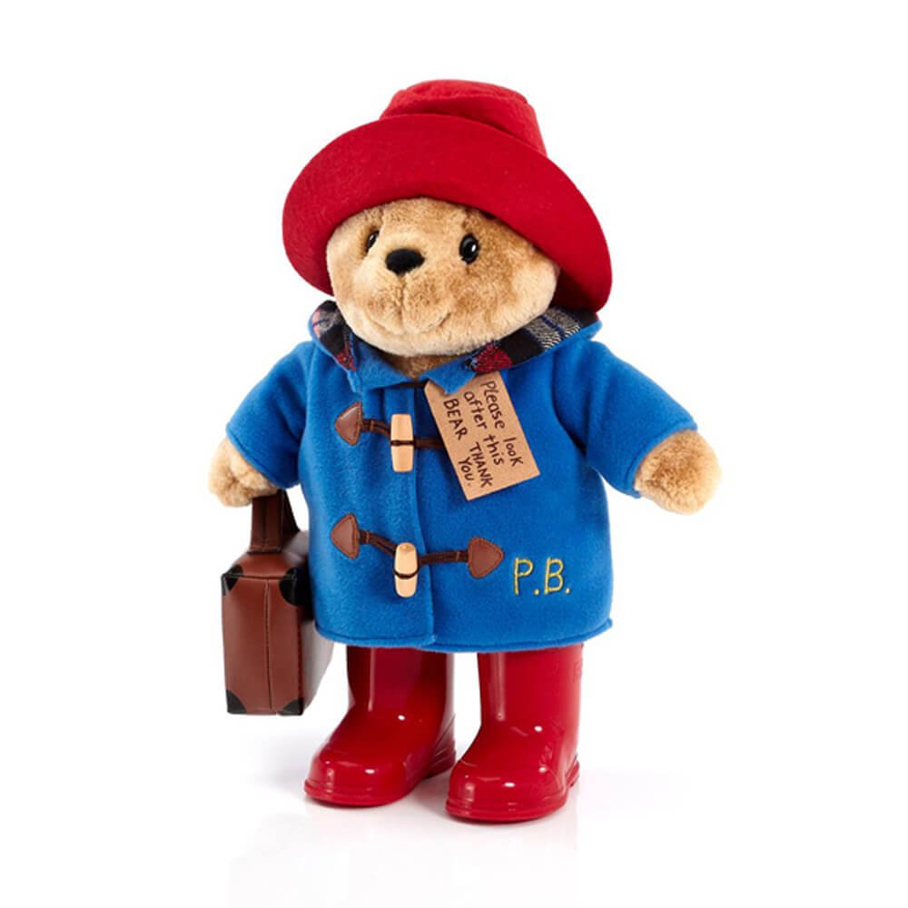 Paddington Bear With Boots, Embroidered Coat and Suitcase - Ruby's Home Store