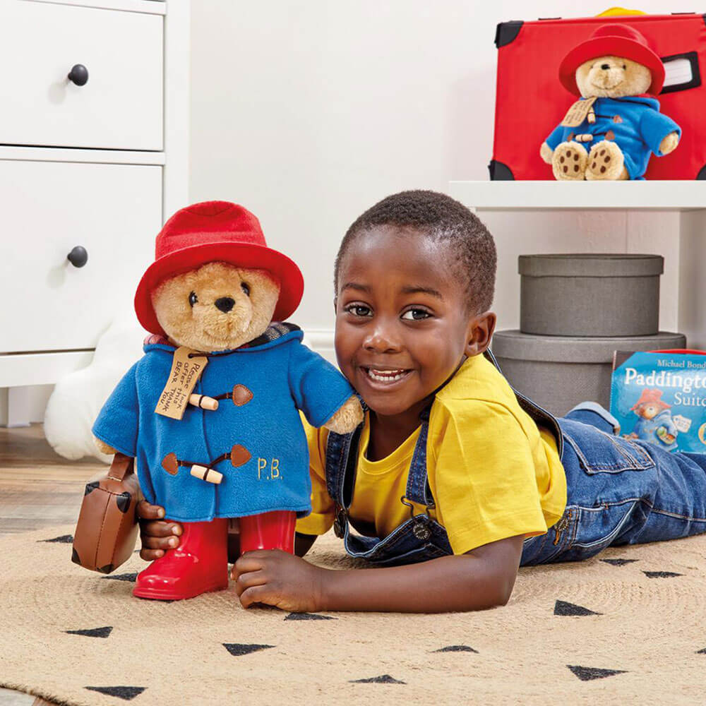 Paddington Bear With Boots, Embroidered Coat and Suitcase - Ruby's Home Store