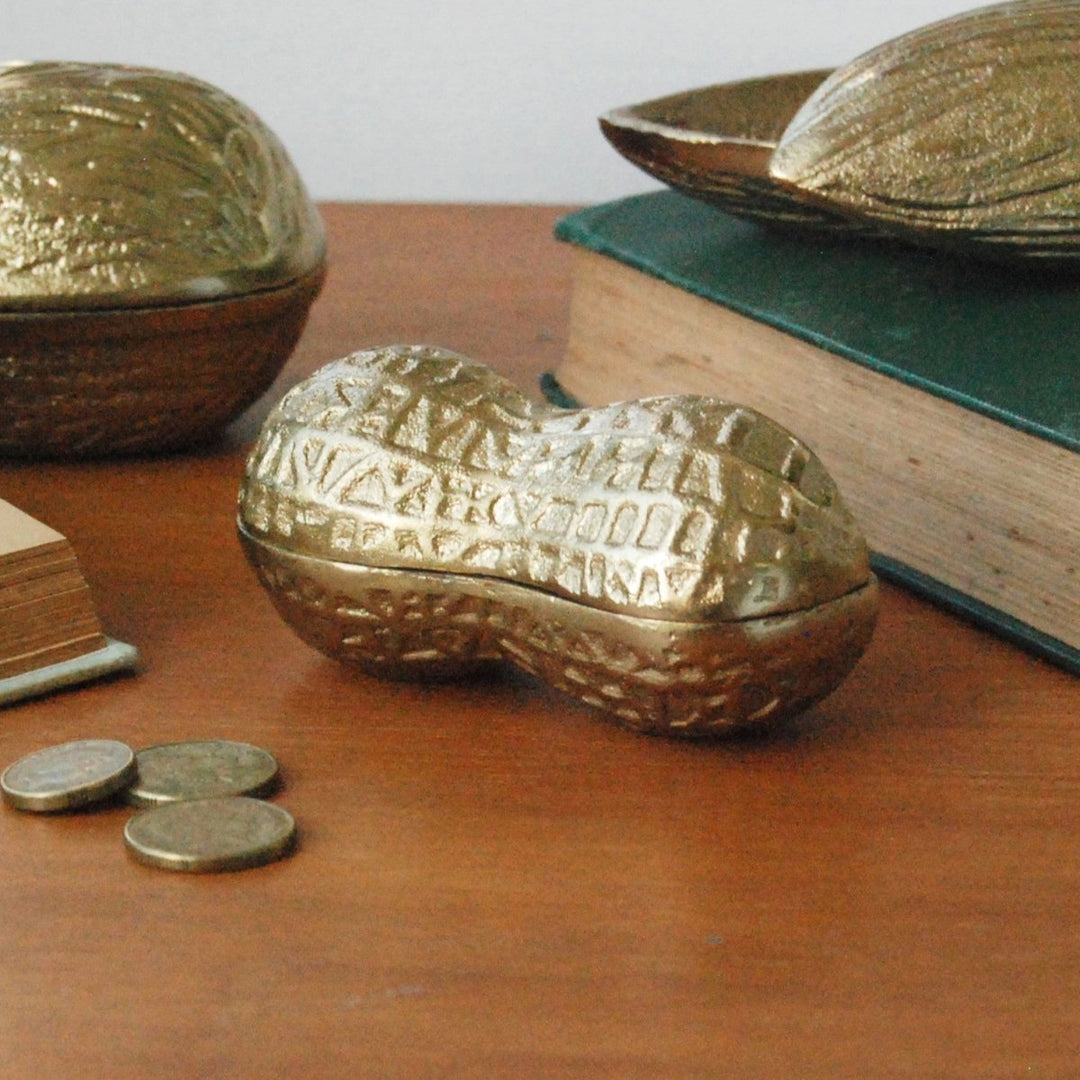 Peanut Bowl - Gold - White Moose - Ruby's Home Store