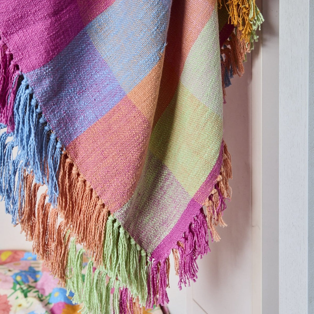 Ponza Tartan Woven Throw - Kip & Co - Ruby's Home Store