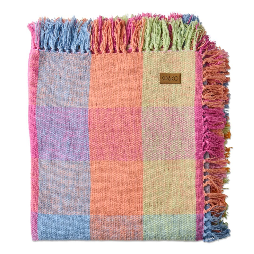 Ponza Tartan Woven Throw - Kip & Co - Ruby's Home Store