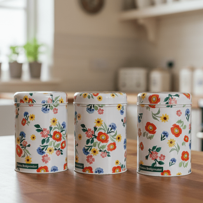 Poppies and Pinks Canister Pack of 3 Tins - Emma Bridgewater - Ruby's Home Store
