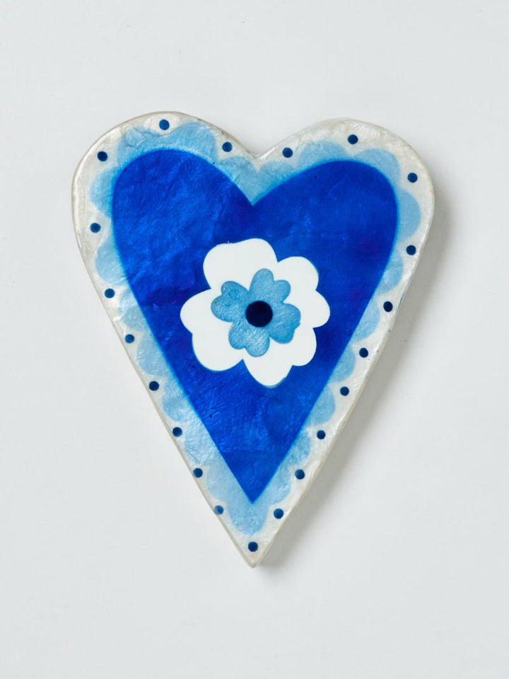 Poppy Blue Heart Wall Art - Jones & Co - Ruby's Home Store