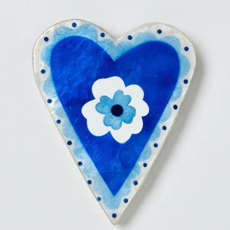 Poppy Blue Heart Wall Art - Jones & Co - Ruby's Home Store