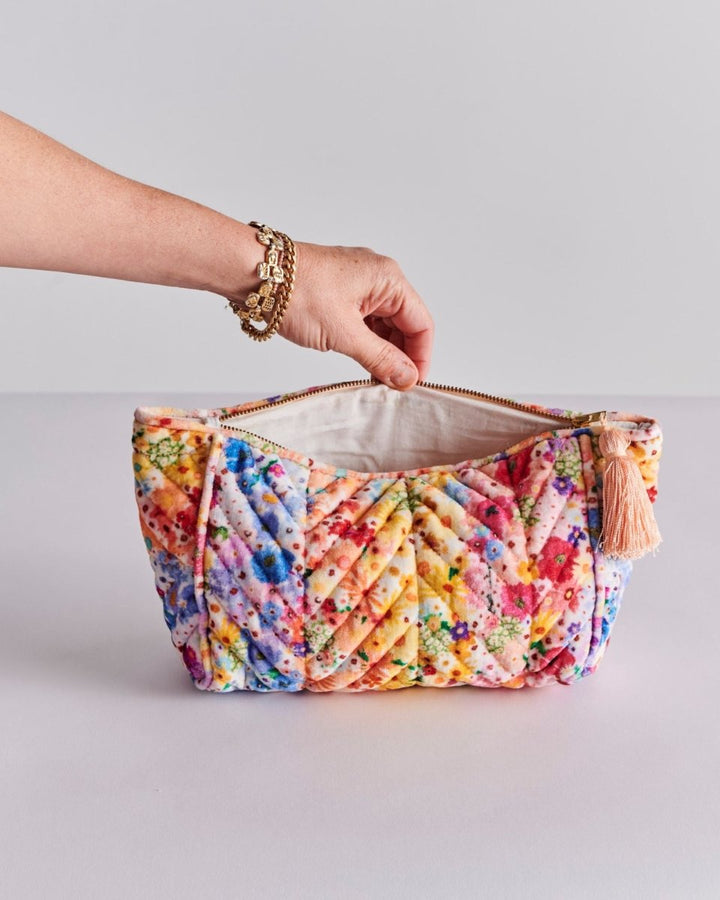 Posie Lane Velvet Toiletry Bag - Kip & Co - Ruby's Home Store