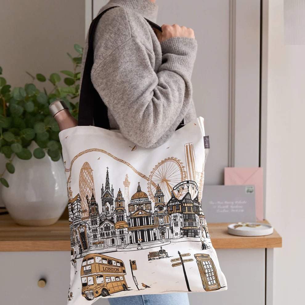 Quintessentially London Canvas Bag - Victoria Eggs - Ruby's Home Store