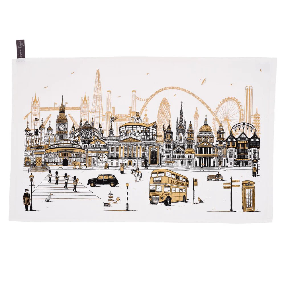 Quintessentially London Tea Towel - Victoria Eggs - Ruby's Home Store
