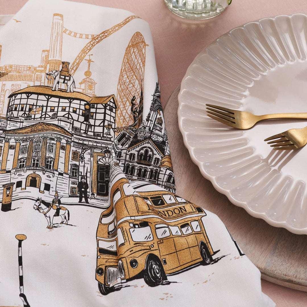 Quintessentially London Tea Towel - Victoria Eggs - Ruby's Home Store