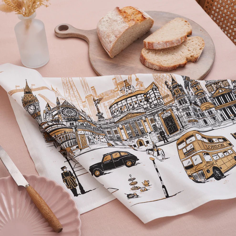 Quintessentially London Tea Towel - Victoria Eggs - Ruby's Home Store