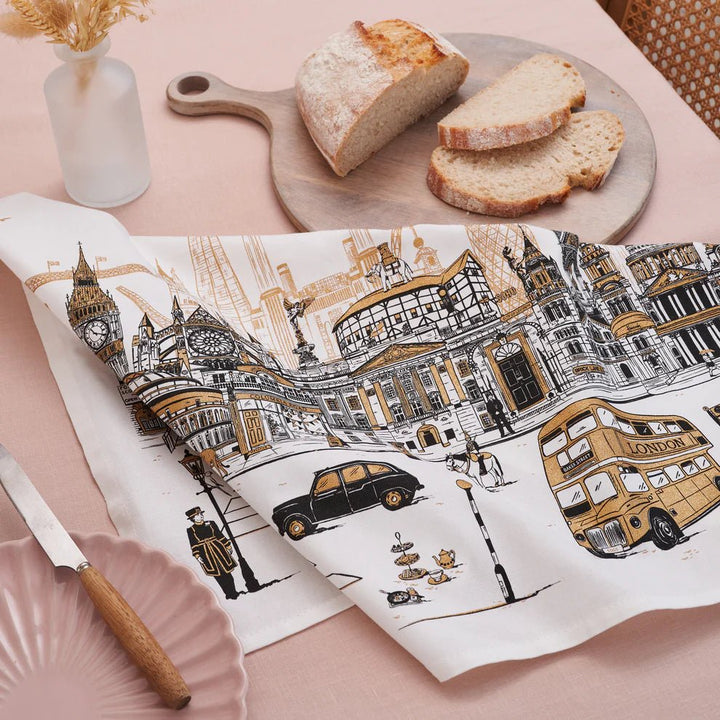 Quintessentially London Tea Towel - Victoria Eggs - Ruby's Home Store