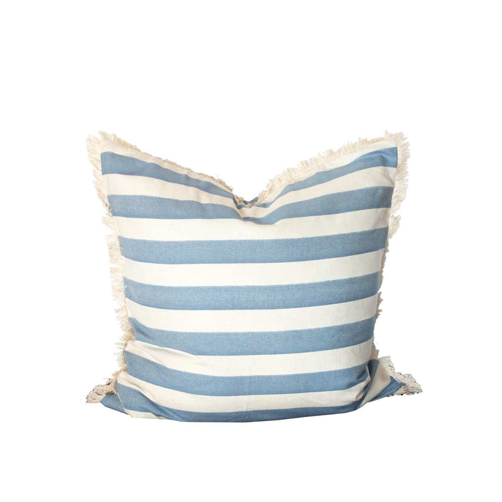 Raine & Humble Bold Stripe Cushion - Pale Blue