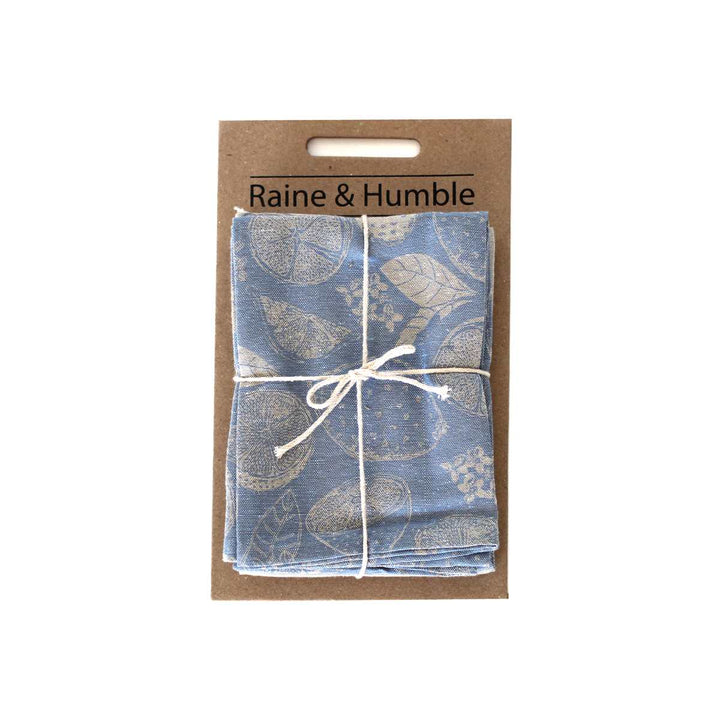 Raine & Humble Lemonade Tea Towel - Set of 2 - Light Blue