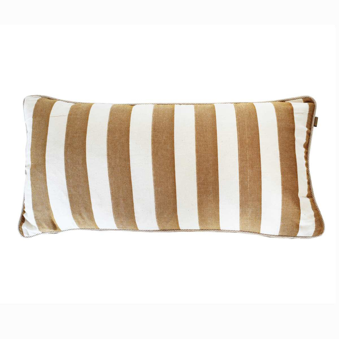 Raine & Humble Bold Stripe Breakfast Cushion - Golden Yellow - Ruby's Home Store