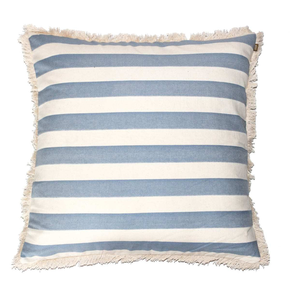 Raine & Humble Bold Stripe Cushion - Pale Blue - Ruby's Home Store