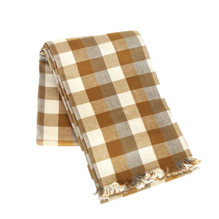 Raine & Humble Double Check Tablecloth - Yellow Sunset - Ruby's Home Store