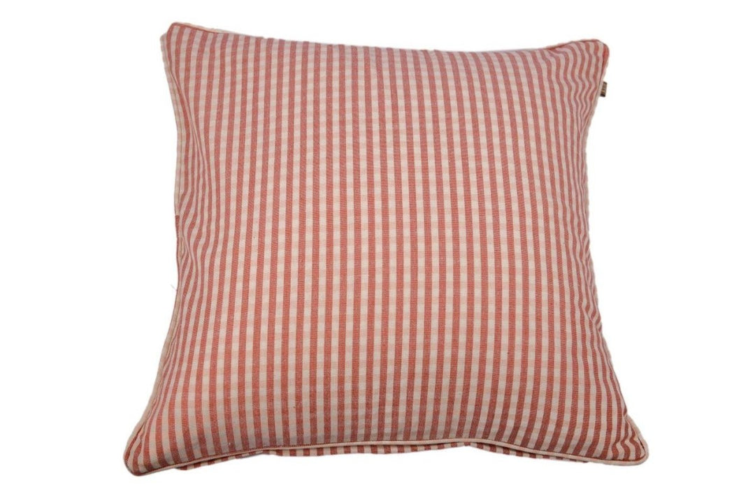 Raine & Humble Gingham Cushion - Fig - Ruby's Home Store