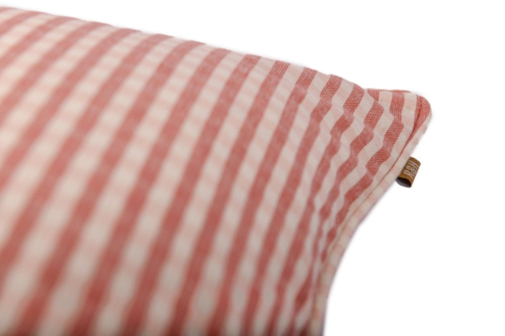 Raine & Humble Gingham Cushion - Fig - Ruby's Home Store