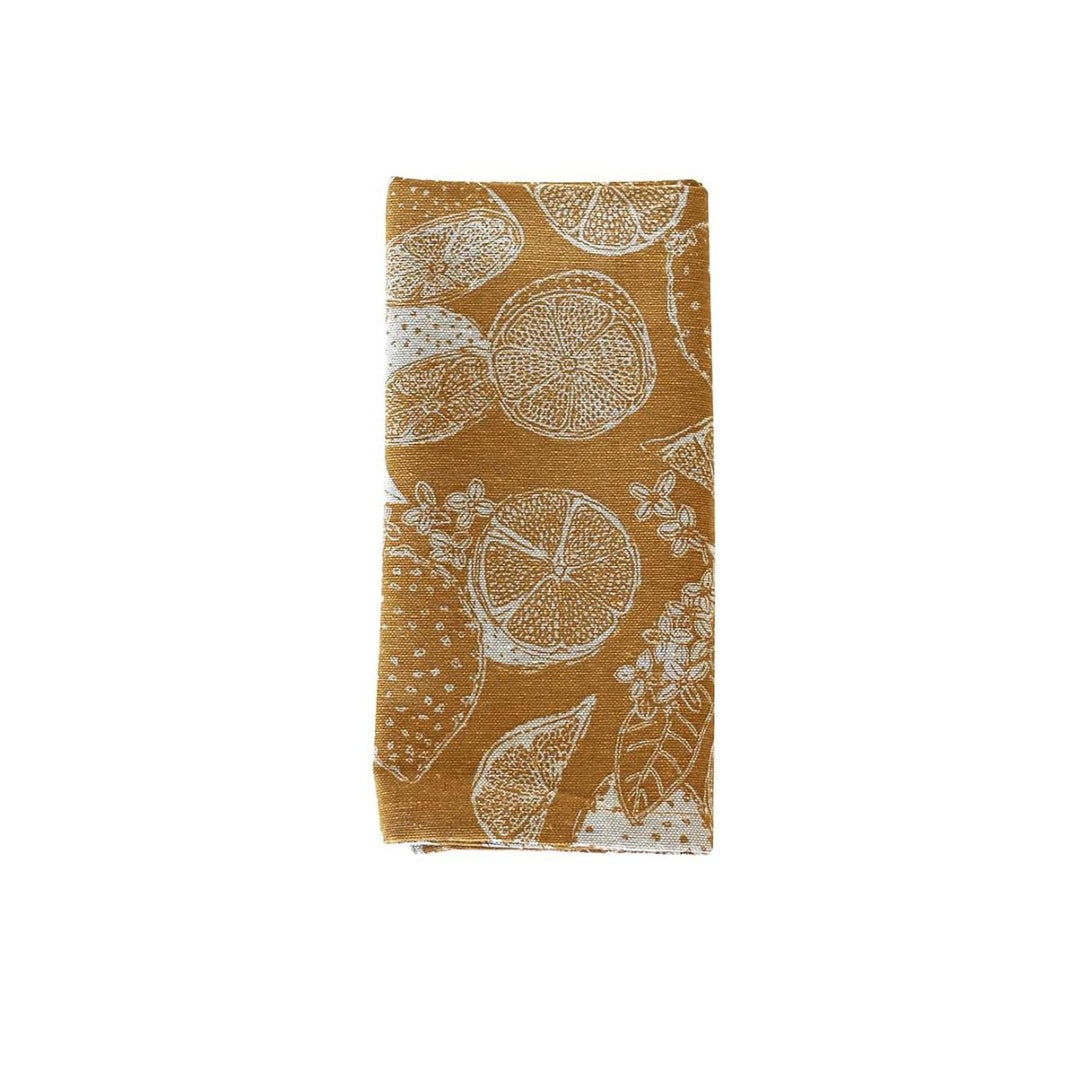 Raine & Humble Lemon Marmalade Napkin Set - Golden Yellow - Ruby's Home Store