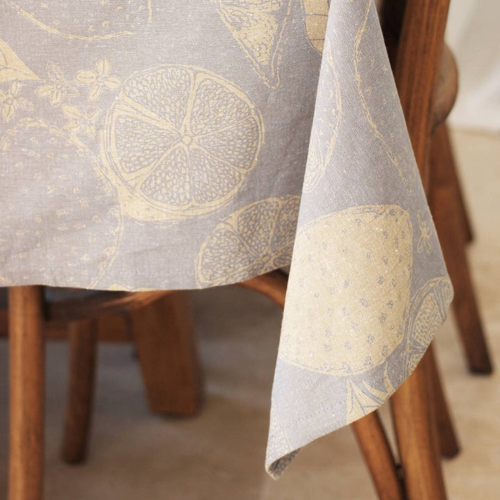 Raine & Humble Lemon Marmalade Tablecloth - Pale Blue - Ruby's Home Store