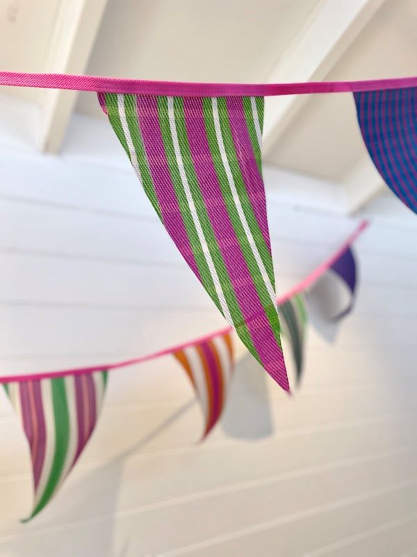 Recycled Plastic Bunting - Multi Coloured - 10metres - Ruby's Home Store