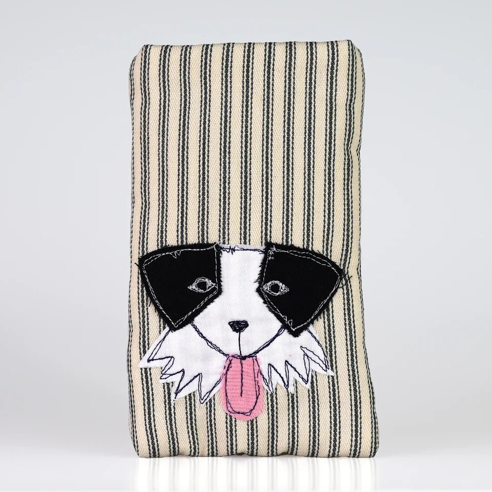 Roscoe Dog Embroidered Phone or Glasses Case - Poppy Treffry - Ruby's Home Store