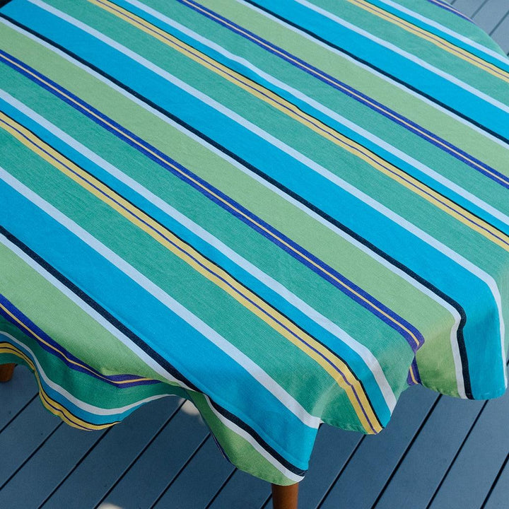 Round Striped Tablecloth - Ruby's Home Store