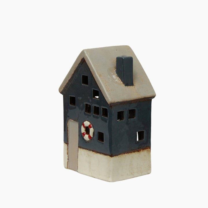 Saint Malo Tea Light House With Buoy Large - Ruby's Home Store