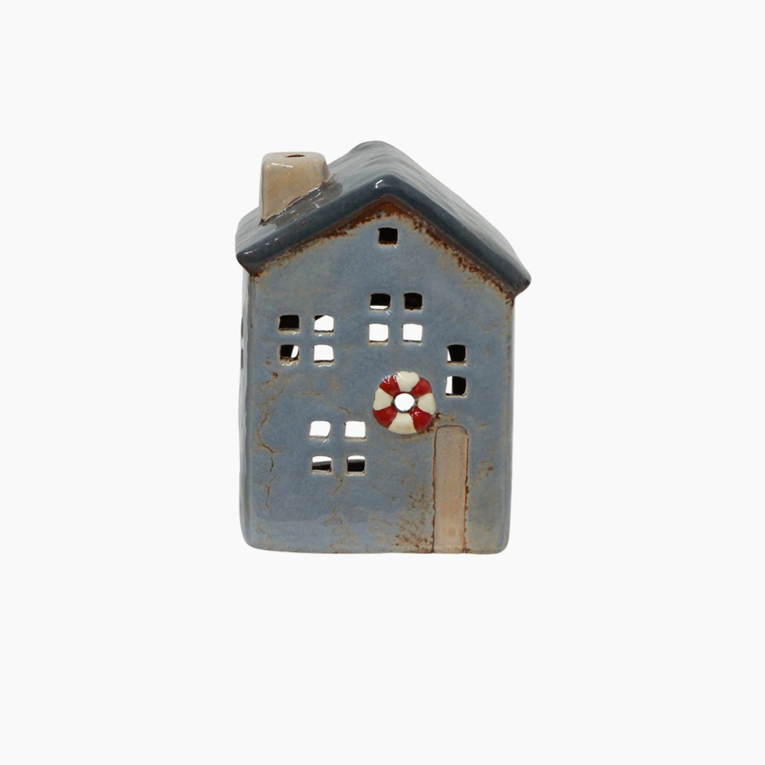 Saint Malo Tea Light House With Buoy Small - Ruby's Home Store