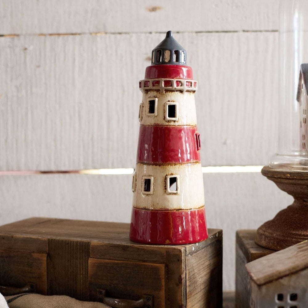 Saint Malo Tea Light Lighthouse - Ruby's Home Store