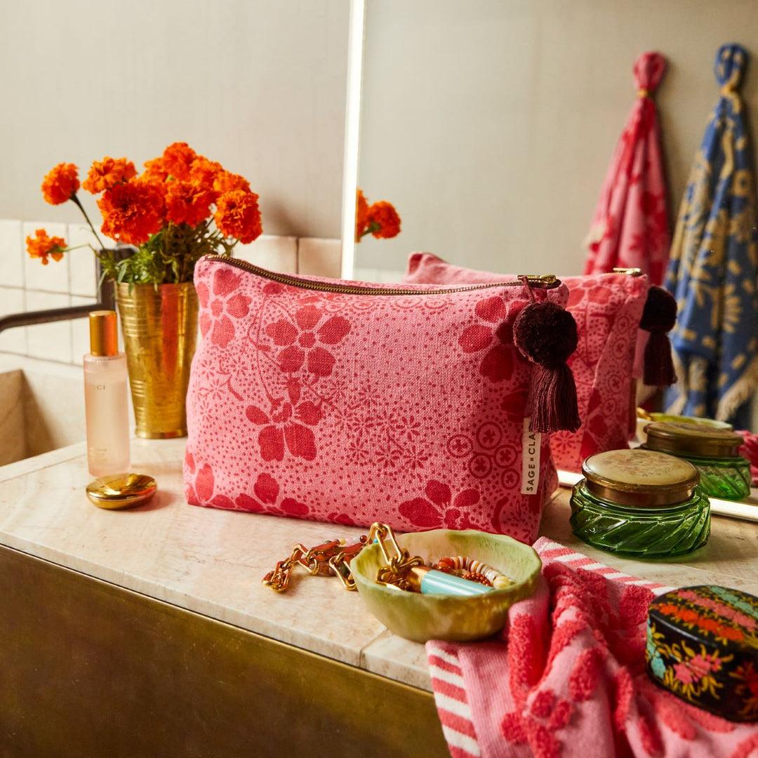 Salina Cosmetic Bag - Sage x Clare - Ruby's Home Store