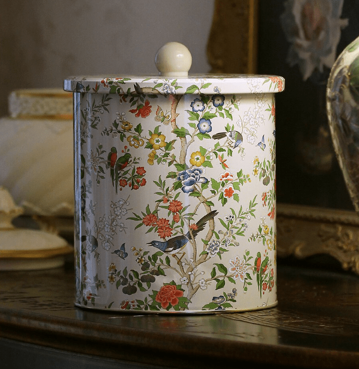 Sanderson Chinoiserie Hall Biscuit Barrel - Ruby's Home Store