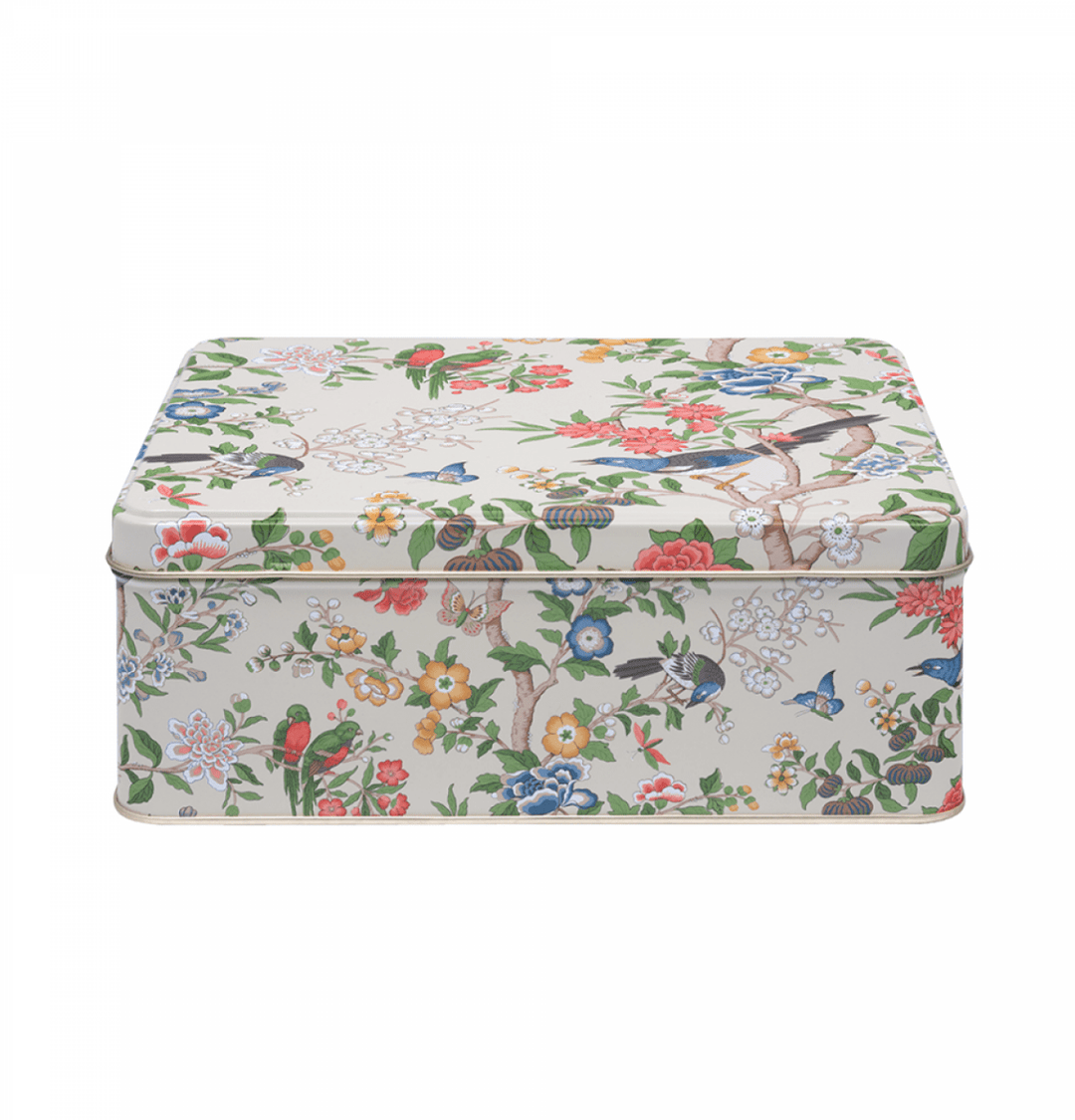 Sanderson Chinoiserie Hall Biscuit Tin - Ruby's Home Store