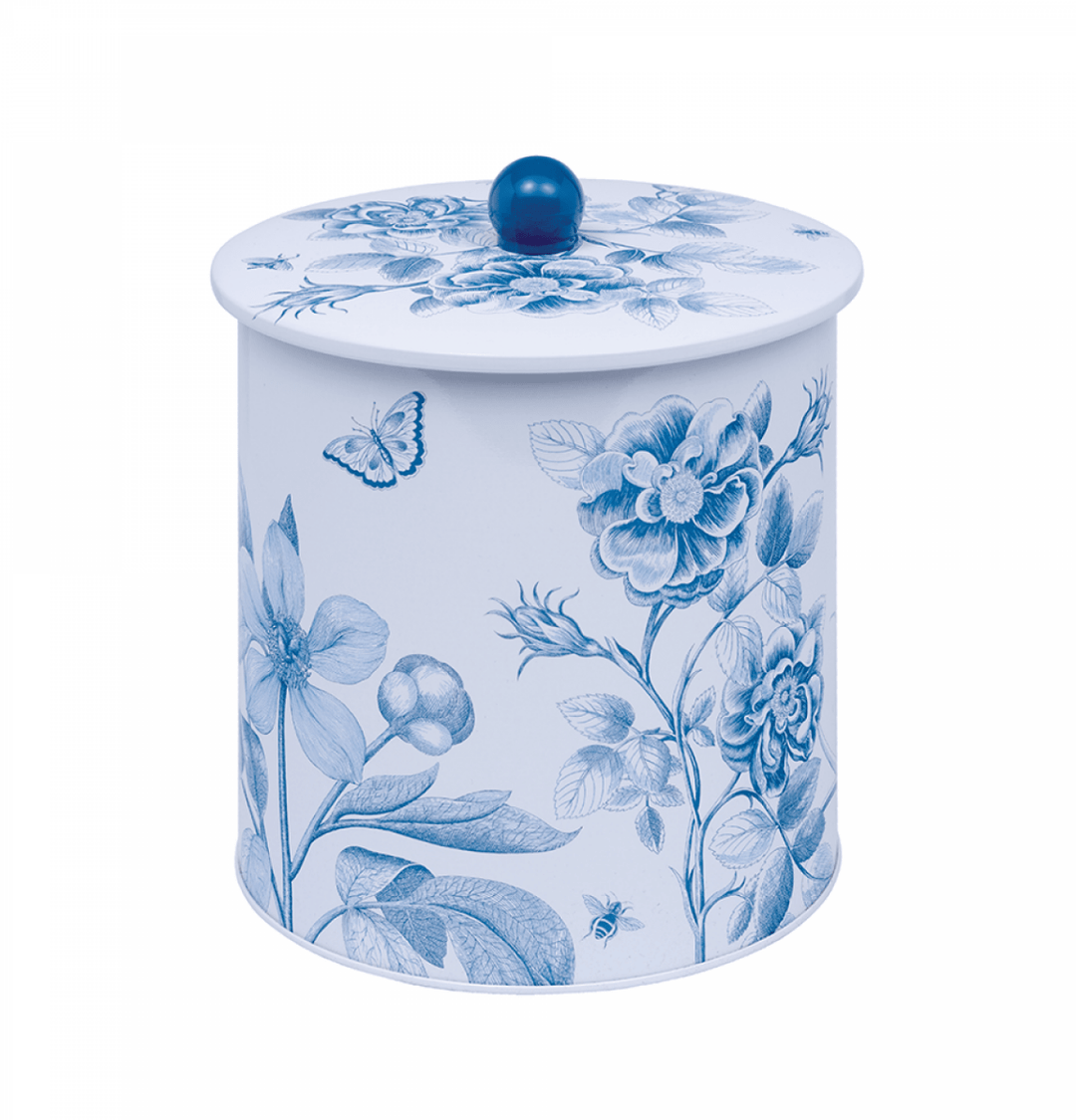 Sanderson Etchings and Roses Biscuit Barrel - Ruby's Home Store