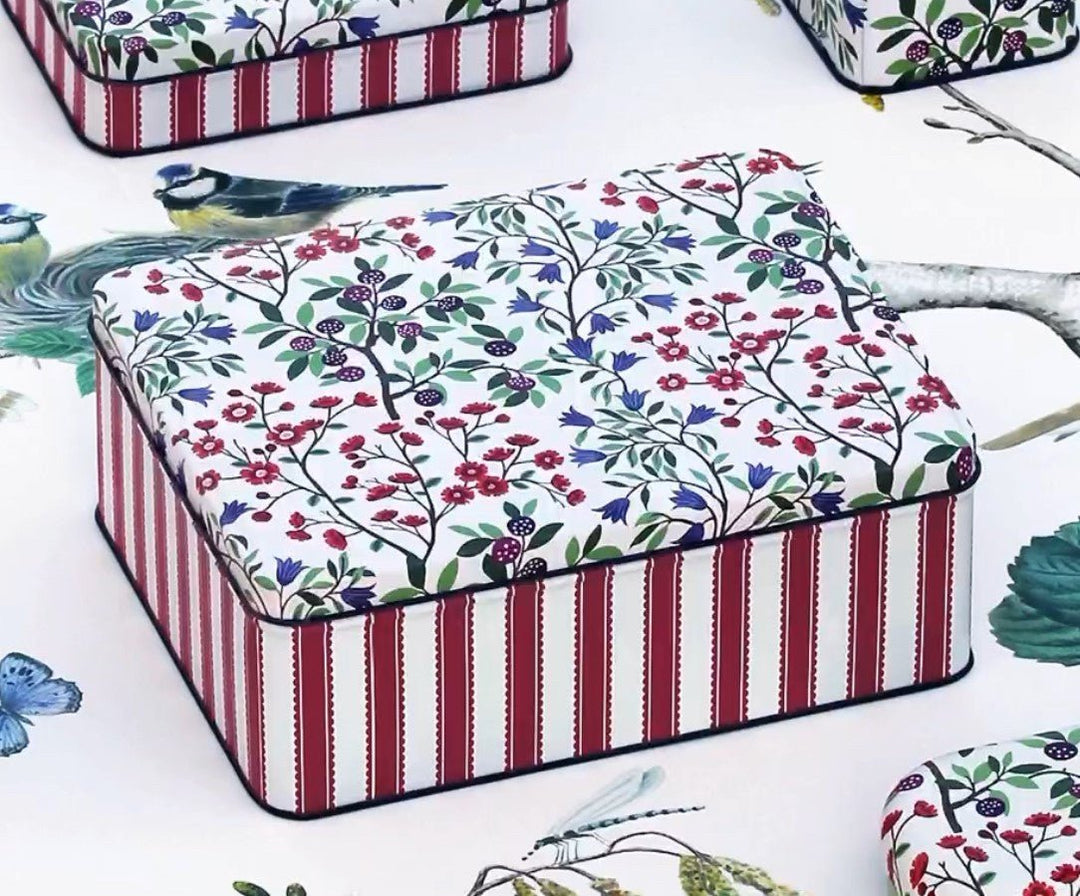 Sanderson Foraging Biscuit Tin - Ruby's Home Store