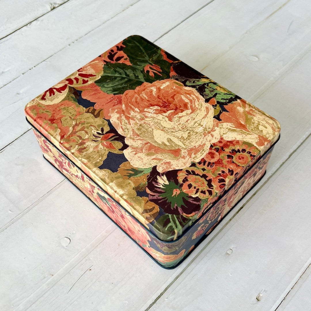 Sanderson Very Rose and Peony Biscuit Tin - Ruby's Home Store