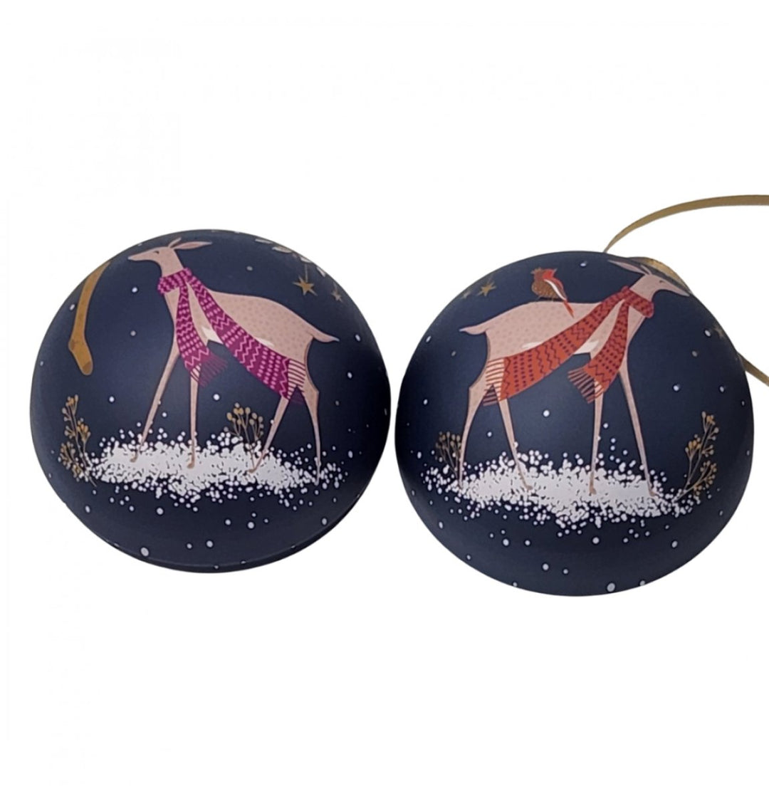 Sara Miller Christmas Bauble Tins - Ruby's Home Store