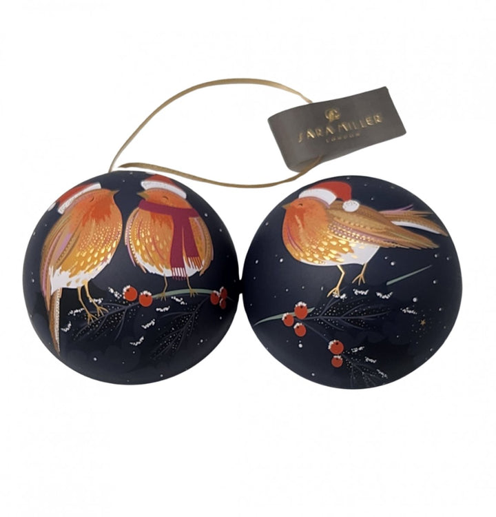 Sara Miller Christmas Bauble Tins - Ruby's Home Store