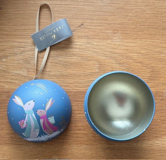 Sara Miller Christmas Bauble Tins - Ruby's Home Store