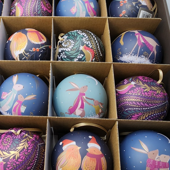 Sara Miller Christmas Bauble Tins - Ruby's Home Store