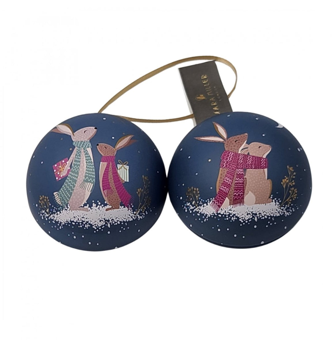 Sara Miller Christmas Bauble Tins - Ruby's Home Store