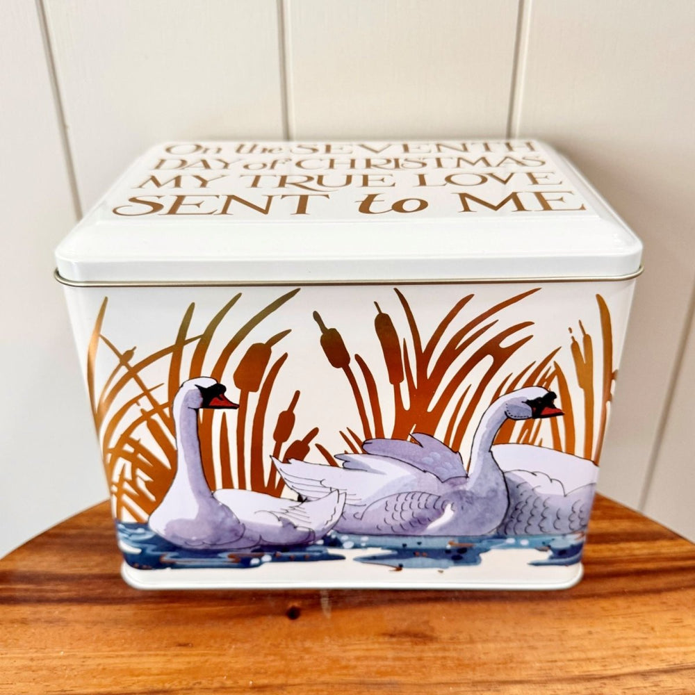 Seven Swans Christmas - Large Rectangle Tin - Emma Bridgewater - Ruby's Home Store