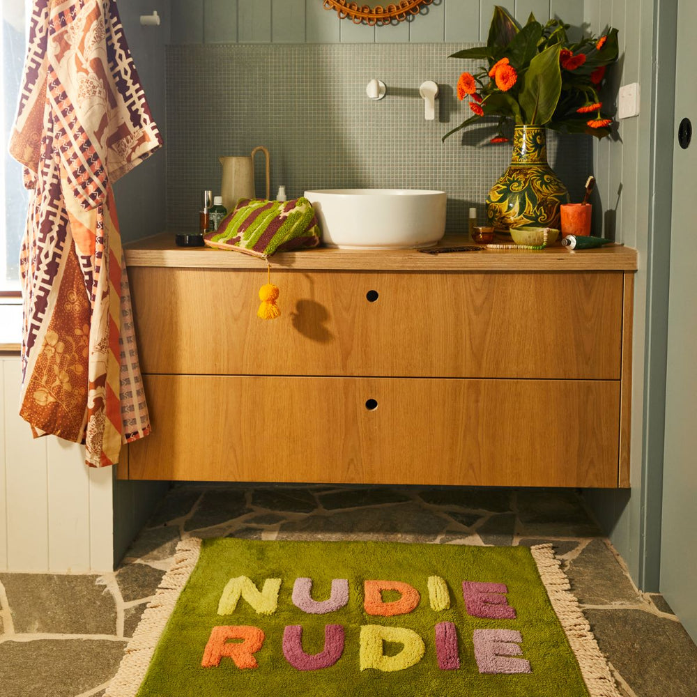 Shalli Nudie Rudie Bath Mat - Sage x Clare - Ruby's Home Store