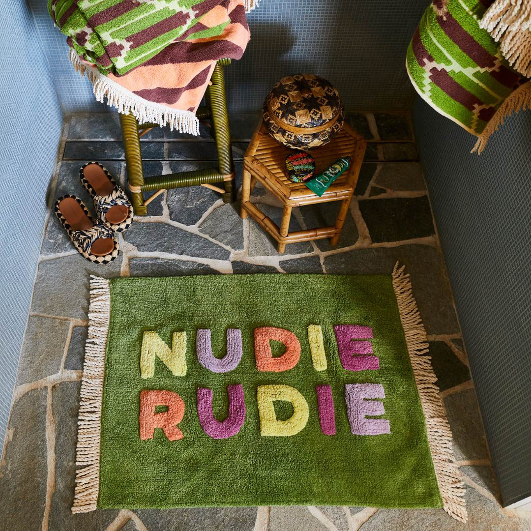 Shalli Nudie Rudie Bath Mat - Sage x Clare - Ruby's Home Store