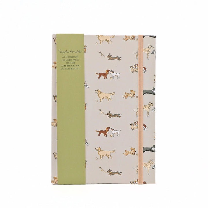 Sophie Allport Doggy Day Care Hard Cover Notebook A5 - Ruby&