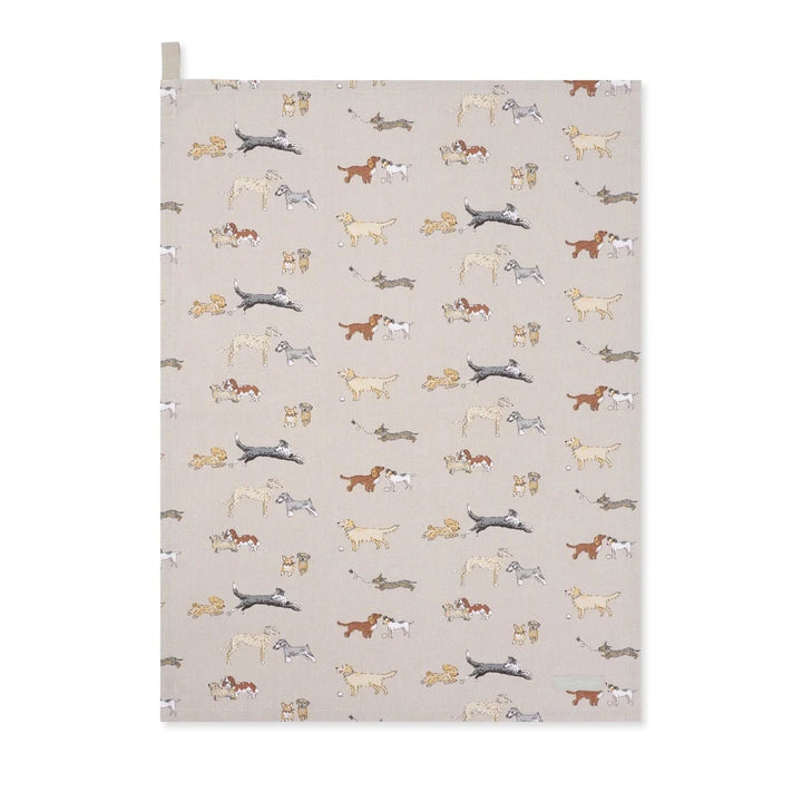 Sophie Allport Doggy Daycare Tea Towel - Ruby&