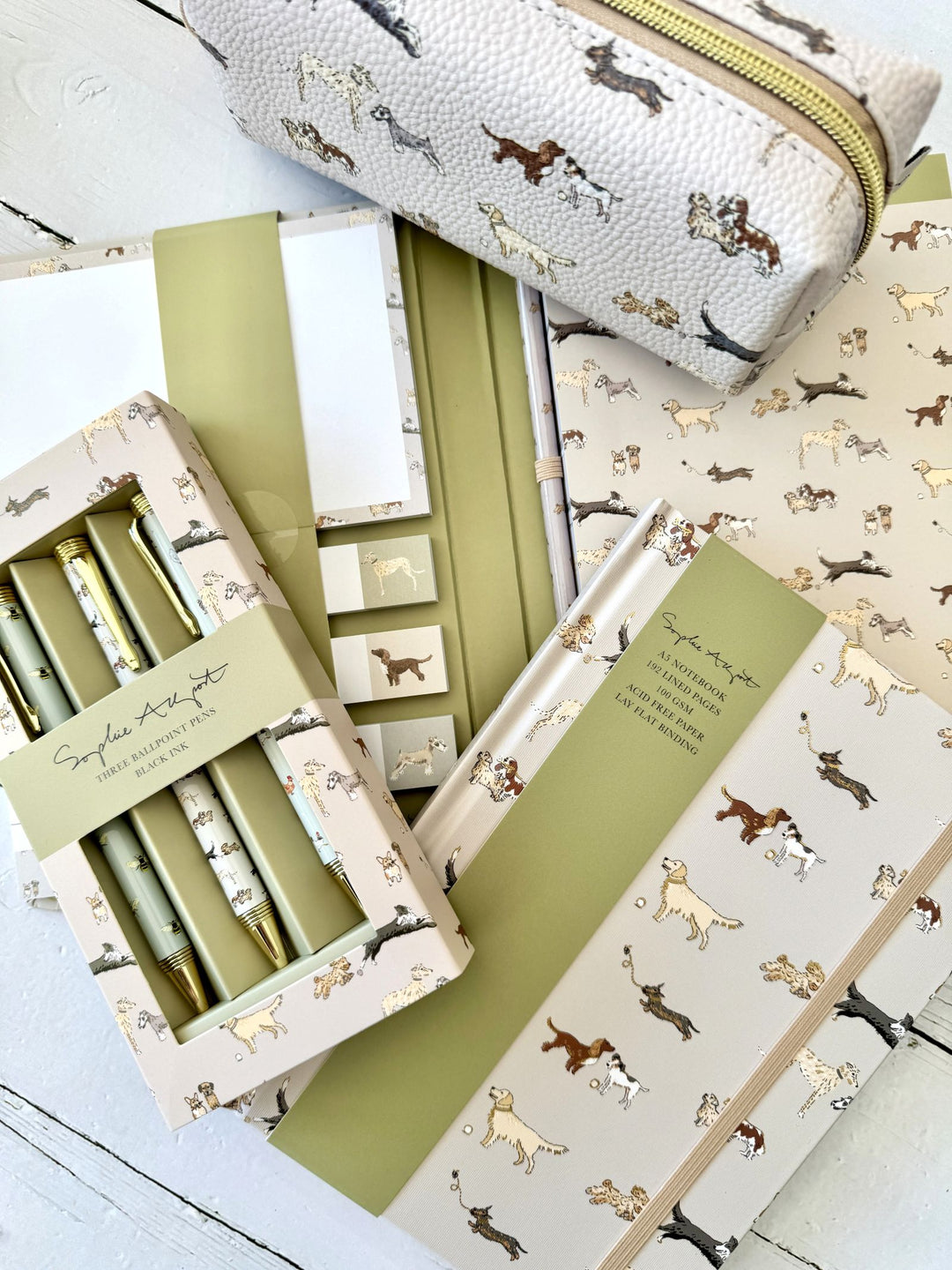 Sophie Allport Doggy Day Care Hard Cover Notebook A5