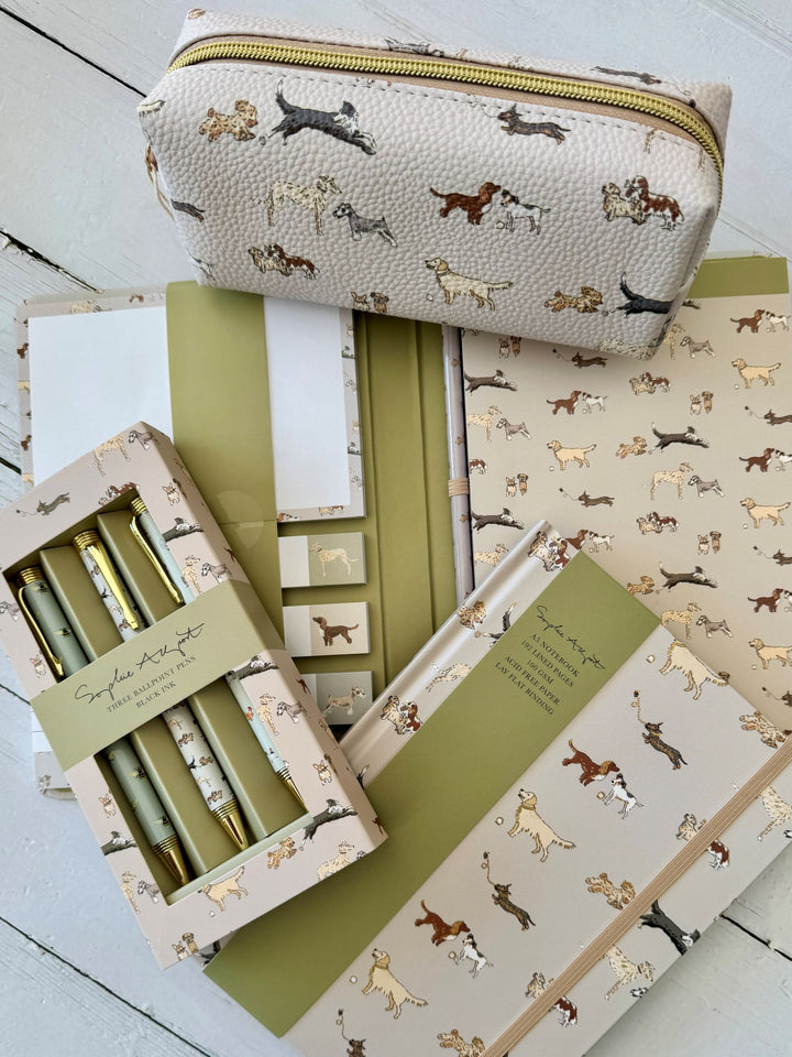 Sophie Allport Doggy Day Care Faux Leather Pencil/Cosmetic Case