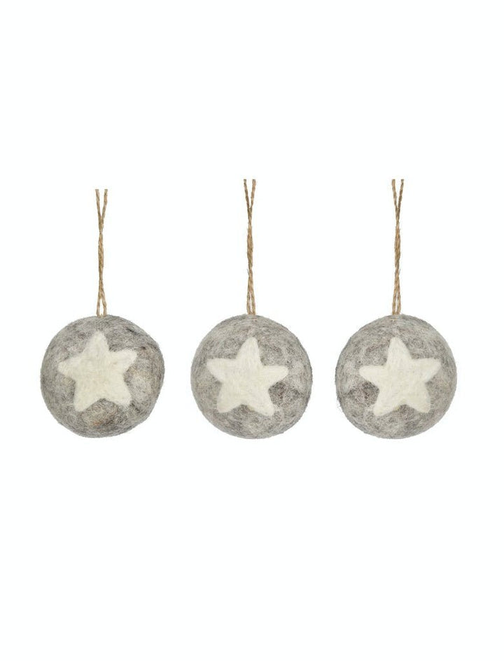 Southwold Star Christmas Bauble - set of 3 - Ruby's Home Store